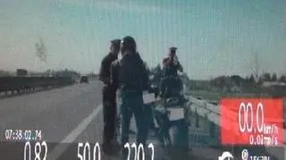 Motocykliści pędzili ponad 200 km/h