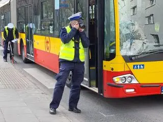 Piesza potrącona przez autobus