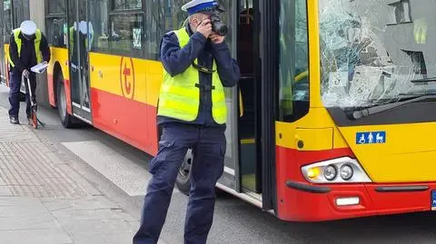 Piesza potrącona przez autobus