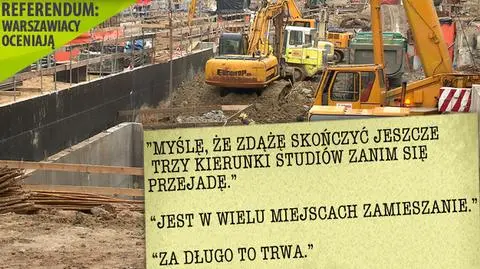 Warszawiacy oceniają: budowa II linii metra