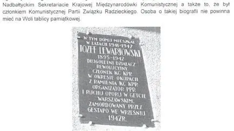 Radny chce zdejmować tablice pamiątkowe. Mieszkańcy nie chcą