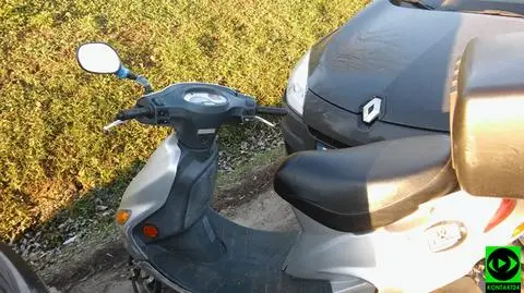 Kierowca skutera w szpitalu. "Przewrócił się z niewyjaśnionych przyczyn"