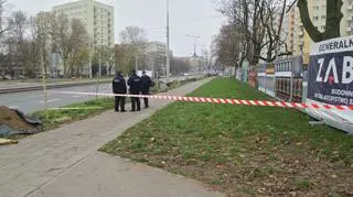 Policja zabezpieczyła teren wokół pocisku