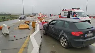 Zdarzenie na autostradzie A2