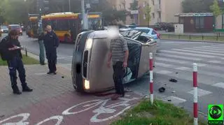 "Manewr nie do końca mu wyszedł" - podaje policja