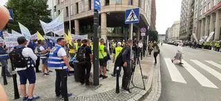 Protest górników i energetyków w centrum Warszawy