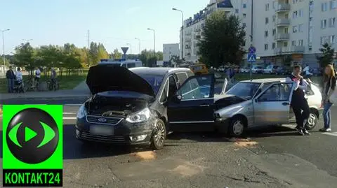 Stłuczka w drodze po zakupy