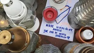 Znicze przed warzywniakiem zamordowanego mężczyzny 