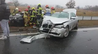 Wypadek na obwodnicy Mszczonowa