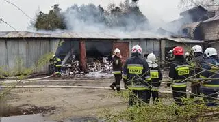 Akcja straży pożarnej w miejscości Zakręt