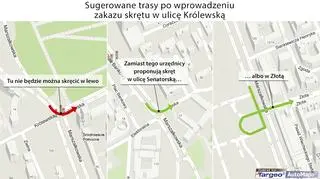 Urzędnicy wprowadzili zakazu skrętu