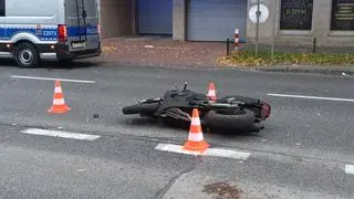 Zginął pieszy potrącony przez motocykl