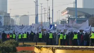 Protest przeciwko budowie linii 400kV