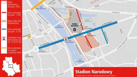 Zakazy, zamknięcia, wyłączenia. Stadion szykuje się na mecz 