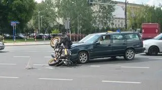 Motocyklista pojechał do szpitala