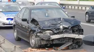 Wypadek na moście Gdańskim. Korek w stronę centrum