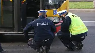 Policja pracuje na miejscu