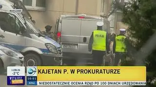 Kajetan P. w prokuraturze