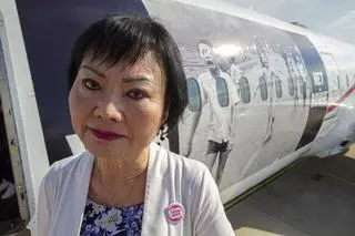 "Napalm Girl" przyleciała do Warszawy, by wesprzeć ukraińskich uchodźców