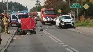 Nie żyje motorowerzysta 