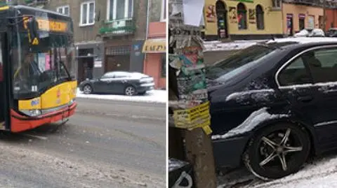 Zderzenie BMW z autobusem na Radzymińskiej