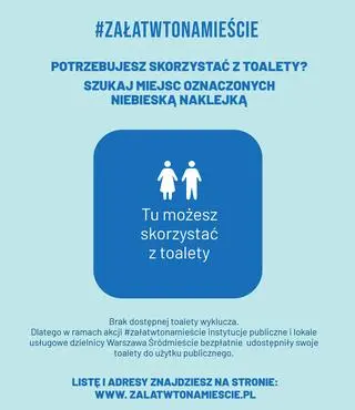 Plakat akcji "Załatw to na mieście"