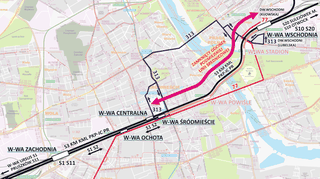 Komunikacja podczas zamknięcia linii średnicowej