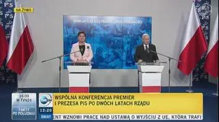 Prezes podsumowuje dwa lata rządów Prawa i Sprawiedliwości