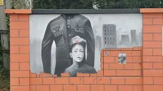 Mural w Łomiankach 