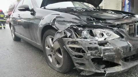 Wypadek na ulicy Olbrachta. Jedna osoba w szpitalu