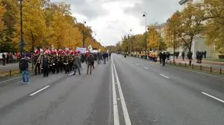 Protest związkowców w Al