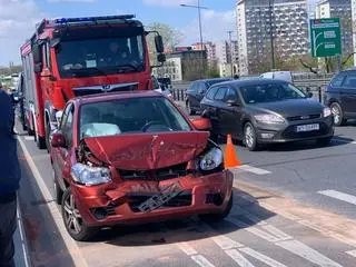 Zderzenie na moście Łazienkowskim