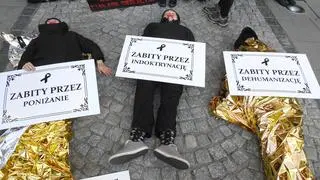 Protest przed MEiN