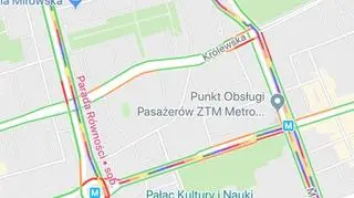 Trasa Parady Równości w Google Maps