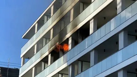 Pożar w apartamentowcu przy Jana Kazimierza