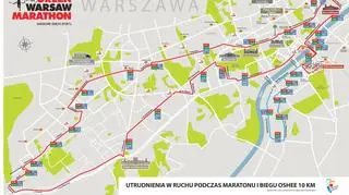 Utrudnienia w ruchu podczas maratonu