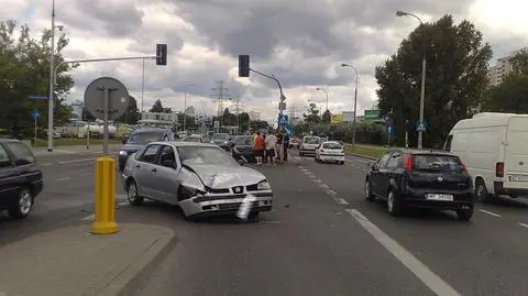 Seat wjechał w nissana