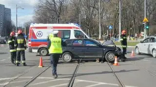 Zderzenie u zbiegu Marszałkowskiej i Królewskiej