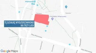 Działka przy metrze Wilanowska