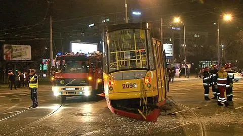 Zderzenie tramwajów Cztery osoby ranne 