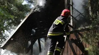 Pożar przy ul. Matejki