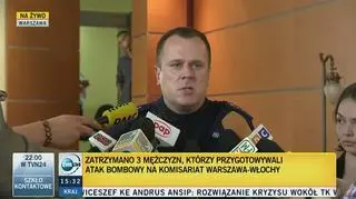 Policja o próbie ataku na komisariat