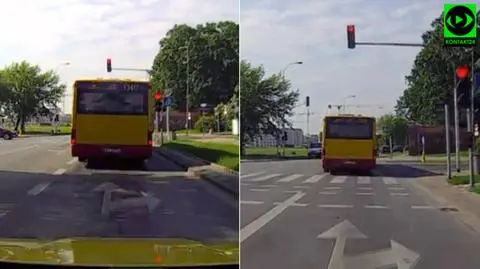 Nagrał autobus na czerwonym. "Łamią przepisy notorycznie"