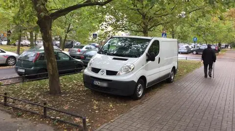 "Mistrz" parkowania idealnie wpasował się... w trawnik