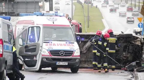 Wypadek zablokował Siekierkowską