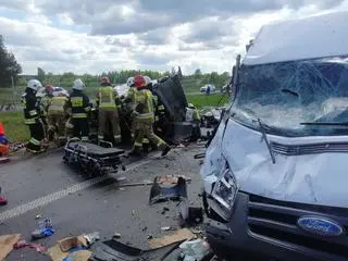 Wypadek na trasie S8 w Budykierzu