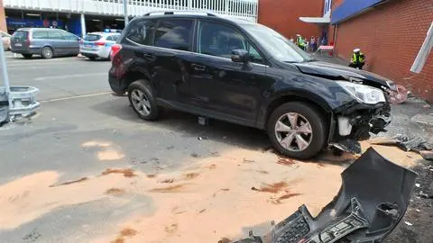 Potrącenie na terenie centrum handlowego 