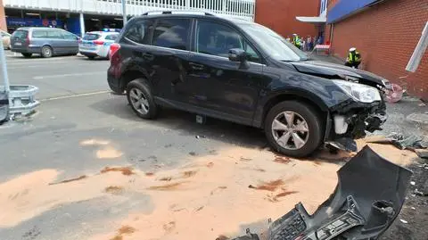 Potrącenie na terenie centrum handlowego 