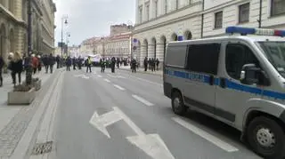 Przemarsz protestujących