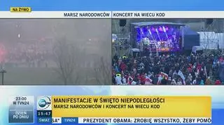 Koncert Big Cyc na marszu KOD